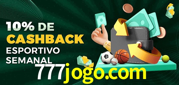 10% de bônus de cashback na 777jogo.com