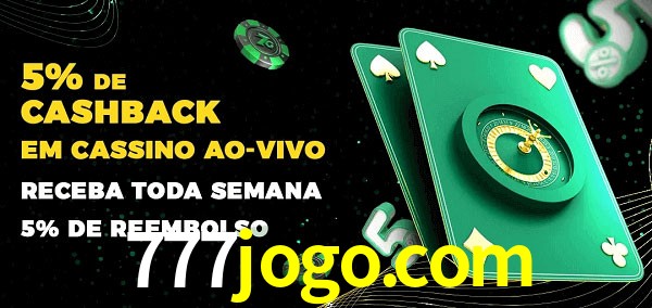 Promoções do cassino ao Vivo 777jogo.com
